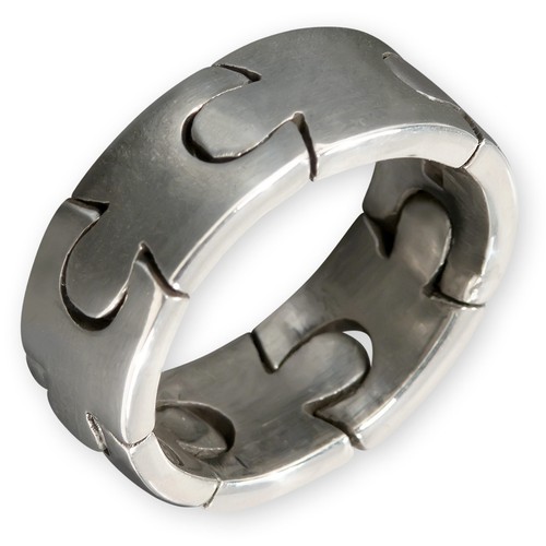 925 silver puzzle - silver, band