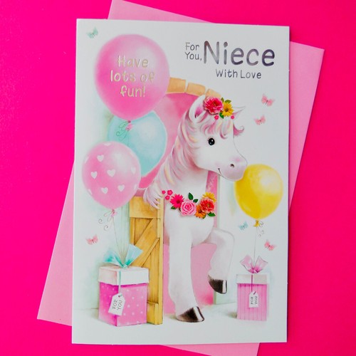 Niece birthday card - niece, 6"