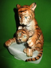 Rare Large Herend Tiger Cubs