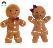 BNWT Jellycat Gingerbread Ruby/Fred,Large Plush Collectible with Tags & Dust Bag