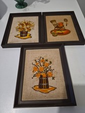 Vintage Tapestry Framed Artwork By Fiona Gillies