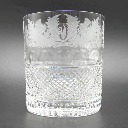 Edinburgh crystal thistle - crystal, 3¾"