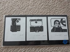 Original Lino Print  Tube Art