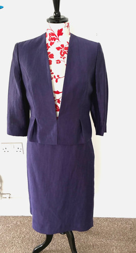 Kaliko linen blend skirt suit - skirt,