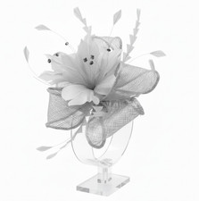 Small Flower Feather Hair Hat