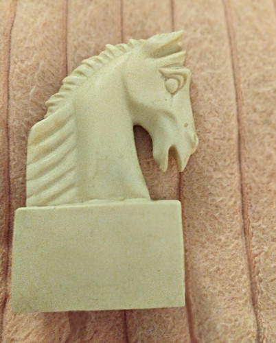 Vintage carved horse head - vintage,