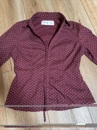 Hollister burgundy collard - burgundy,