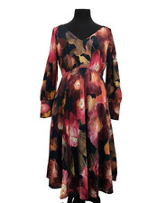 TIFFANY ROSE Maternity Dress 'Pixie' Dark Blooms UK 16-18 New With Tag