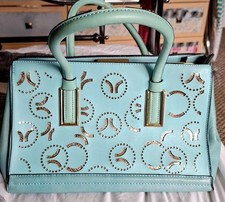 Bessie London Blue Handbag 32 x20 x 19cm Womans