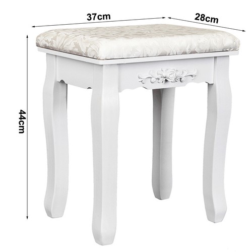 French white footstool - french,
