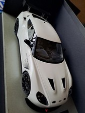 Aston Martin Zagato V12 Race Press White Plain - 100 Pcs Tecno Model 1/18