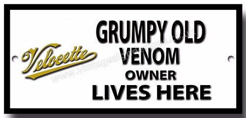 Grumpy old velocette venom - old,
