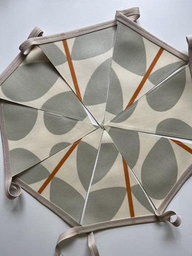 Handmade oilcloth bunting - bunting,