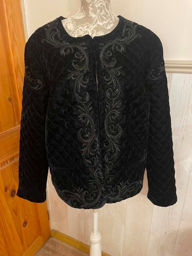 Monsoon quilted black velvet - monsoon,