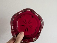 Whitefriars Ruby 5 Lobed Dish