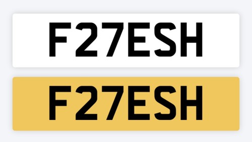 Fresh private number plate - fresh,