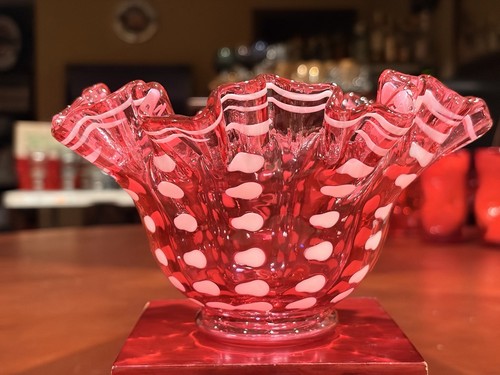 Vintage 1950s fenton - fenton, cranberry