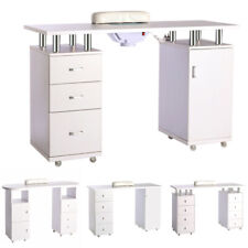 Manicure Nail Table Bar Art Care Salon Beauty Station Technician Storage Desk UK