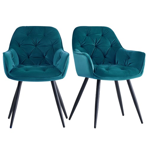 Velvet dining chairs padded - dining,