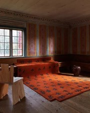 Geometric Hand tufted Red Nz