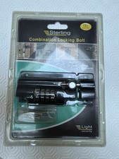 Sterling Locks 110mm Combination Locking Bolt Black Clb110Bk