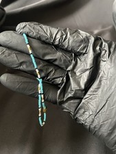 Blue gold anklet - gold,