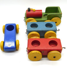 Vintage ESCOR Wooden Train