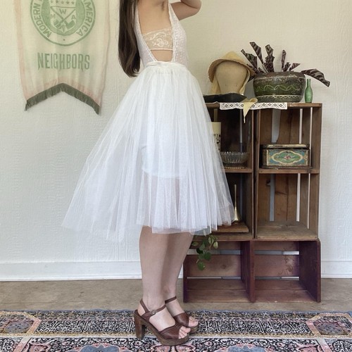 Vintage tulle petticoat - vintage,