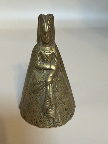 Vintage brass dinner bell - brass,