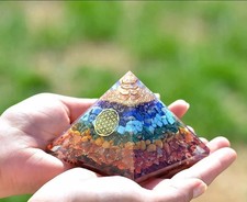 Chakra pyramid orgonite - 7,