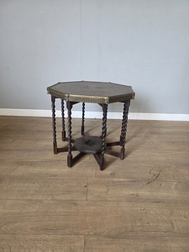 Antique oak barley twist brass - barley,