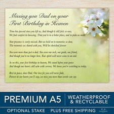 Dad First Birthday Memorial