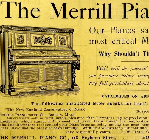 The merrill piano - piano, boston