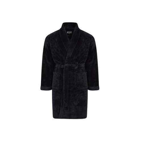 Velour dressing gown big size - big,