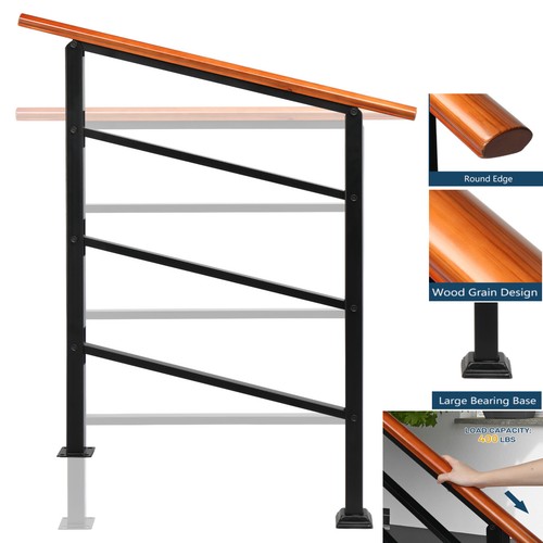 Wood handrail for steps - handrail,
