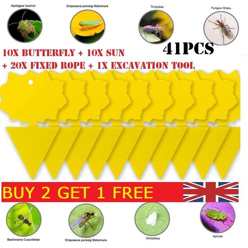 Yellow sticky fly traps paper - yellow,