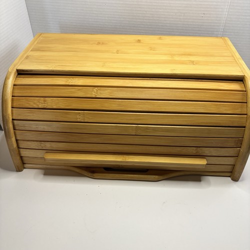 Bamboo bread box - bamboo, by