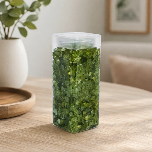 750g green glass pebbles - 750g, of