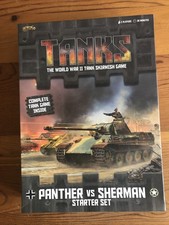 TANKS: Panther vs Sherman Starter Set GaleForce Nine  incomplete Sold For Spare