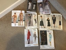 8 Vogue patterns, 2 uncut, 6 from the 1980s-90s