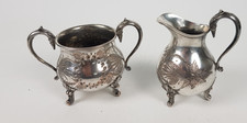 Vintage silver plated - plated, footed