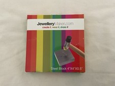 Jewellery Maker Steel Bench Block Wire-craft 4x4x0.5 Inch