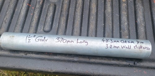 Steel pipe offcut 370mm - 1.5",