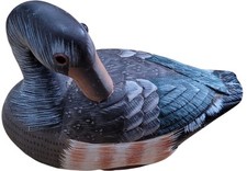 Stone Hand-Painted Goose Figurine Ornament