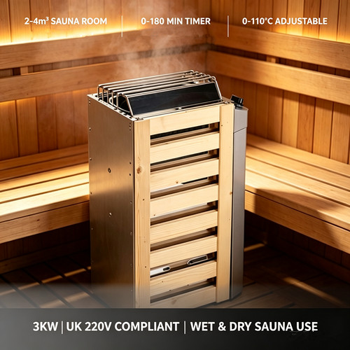 3kw electric sauna - 3kw,