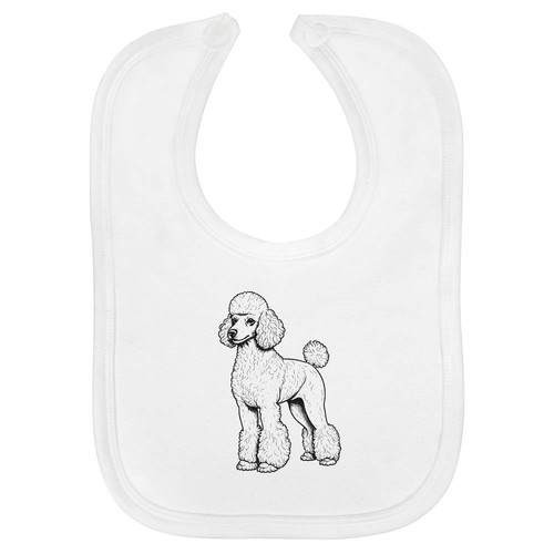 Standard poodle baby bib - 'standard,