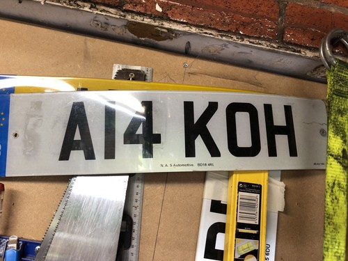 A14 koh private reg plate - reg,