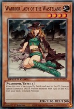 SGX1-ENE05 WARRIOR LADY OF THE WASTELAND COMMON 1ST EDITION YuGiOh CARD