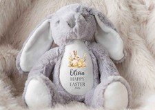Personalised GREY Rabbit Teddy