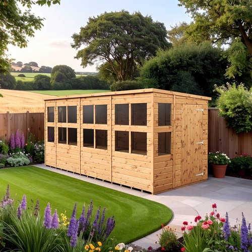 Empire pent potting - potting, shed
